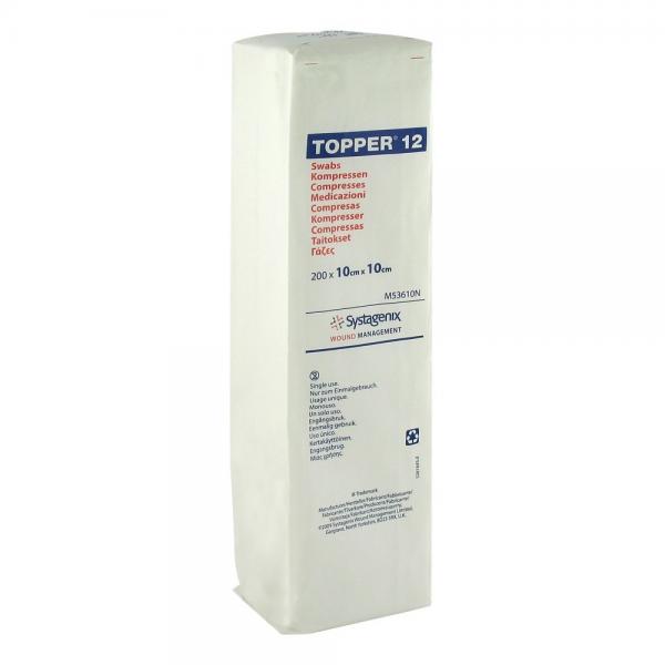 TOPPER 12 compr NW 10x10cm non stér 200 pce 