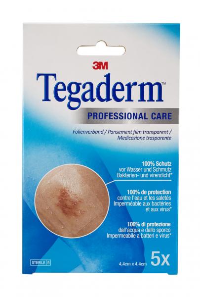 TEGADERM FILM pans transpar 4.4x4.4cm 5 pce 