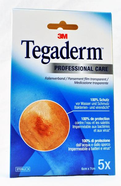 TEGADERM FILM pans transparent 6x7cm 5 pce 