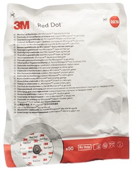 RED DOT EKG Elekt Micropore Erw rund neu 50 Stk 