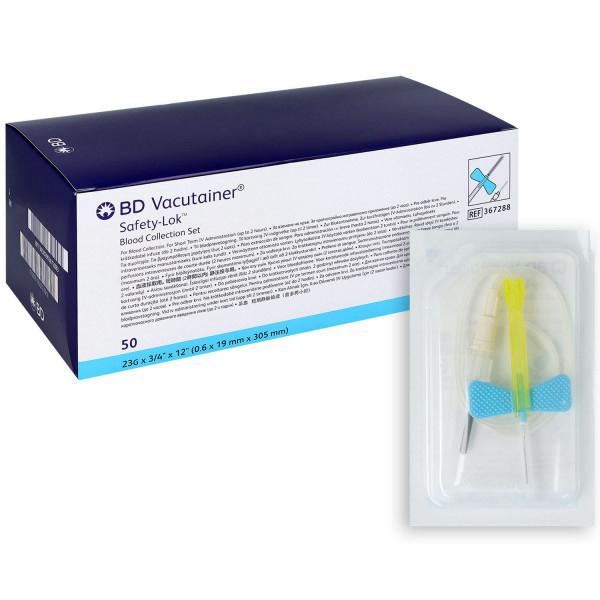 BD Vacutainer Safety-Lok set per il prelievo di sangue 23G 3 