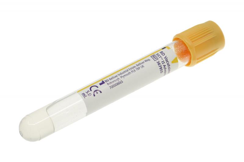 BD Vacutainer Serum mit Trenngel 5ml gold 100 Stück 