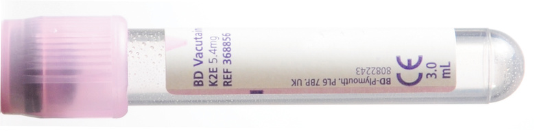 BD Vacutainer EDTA 3ml violet 100 pièces 