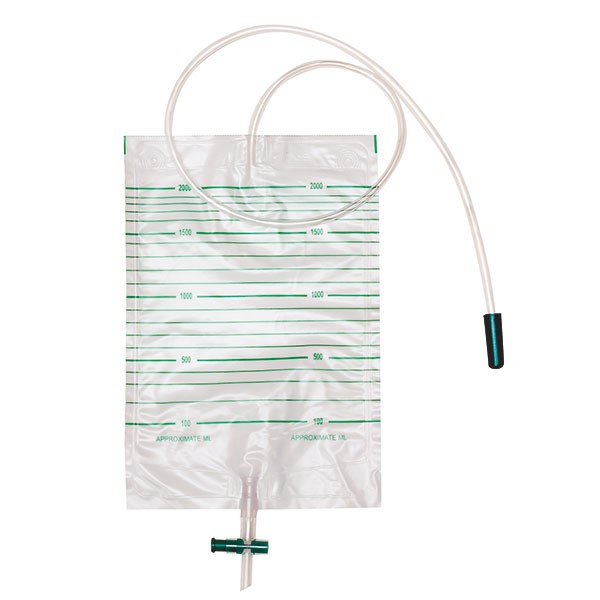 Sac à urine 2.0l/90cm zip+drain 10 pcs. 