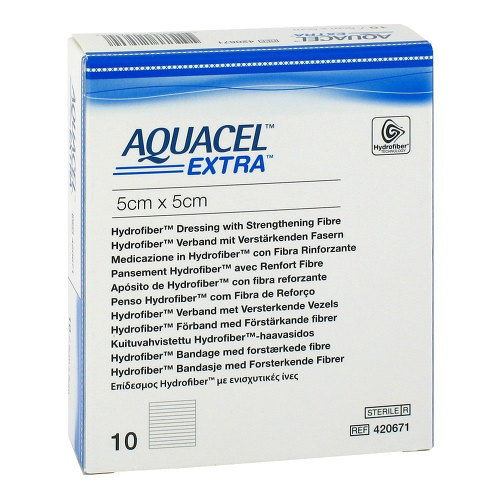 AQUACEL EXTRA pansement hydrofibre 5x5cm 10 pce 