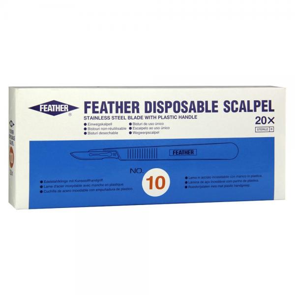 FEATHER scalpel 1x No 10 20 pce 