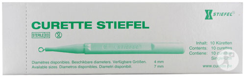 Curette Stiefel 4mm 10 pce 