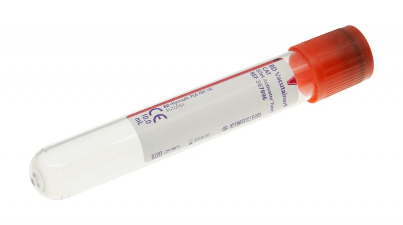 LabPack Siero VACUTAINER CAT 10ml rosso 10x V2 