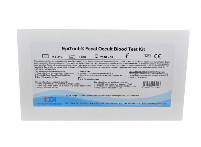 Test FOB EpiTuub per sangue occulto nelle feci, confezione d 