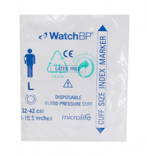 WatchBP Manschette single Patient L Einweg 20Stk 