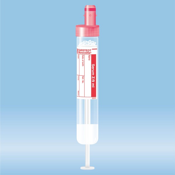 MONOVETTE Serum, Ger.Akt. 9ml rot 50 Stk 