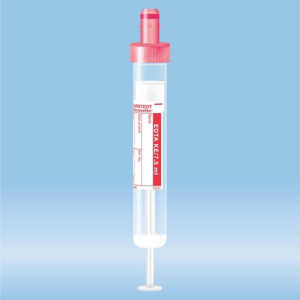 S MONOVETTE hématologie 7.5ml rouge étiquet 50 x 