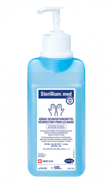 STERILLIUM med mit Pumpe CH 500 ml 