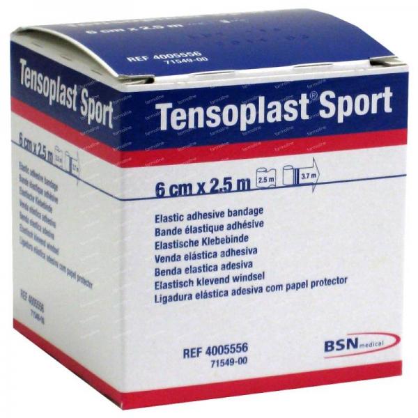 TENSOPLAST SPORT tape élastique 6cmx2.5m 