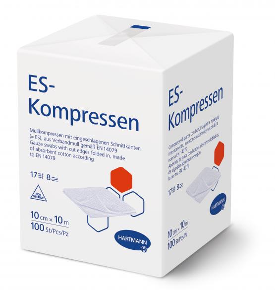 HARTMANN ES Kompressen 8fach 10x10cm neu 100 Stk 