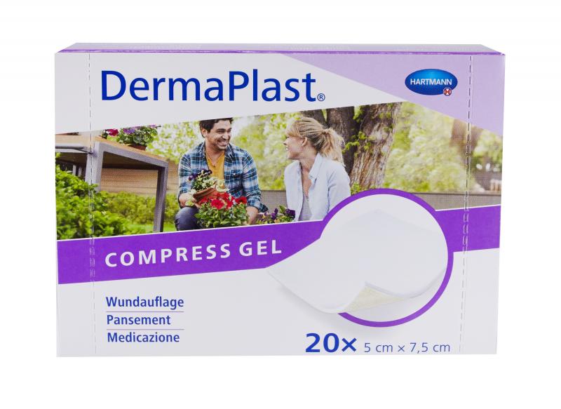 DERMAPLAST Compress Gel 5x7,5cm 20 pezzi 