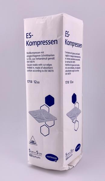 Faltkompresse ES 12fach 5x5cm 100 Stk 