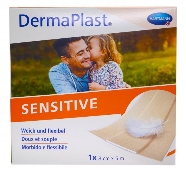 DERMAPLAST SENSITIVE pans rapid ch 8cmx5m rouleau 