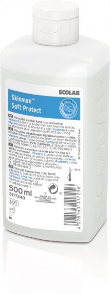 Disinfettante per le mani SKINMAN SOFT PROT alcolico 500 ml 