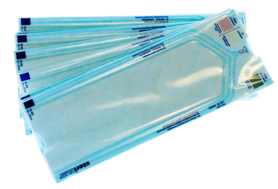 STERICLIN sachets transparents 7,5 cm x 25 cm, 100 p.
 