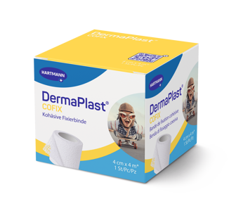 DermaPlast CoFix bande auto-adhésive blanc 4 m x 4 cm 