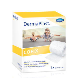 DermaPlast CoFix bande autoadhésive. Bande blanche 4 m x 6 c 