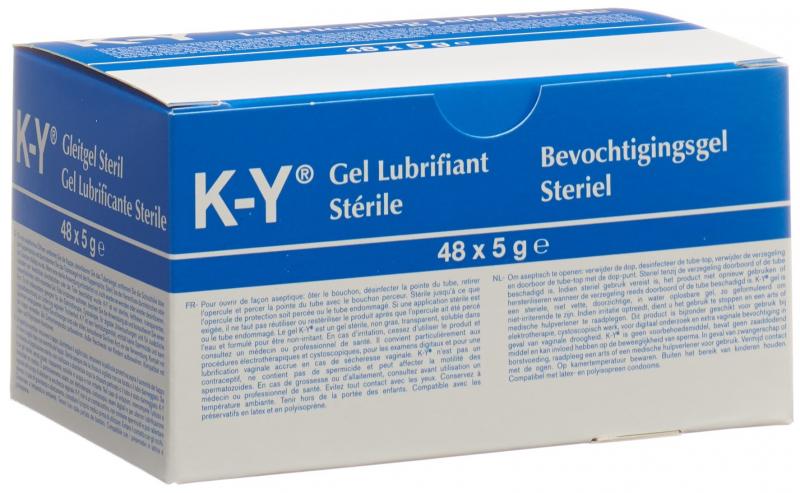 K Y Gelee Gleitmittel steril 48 x 5 g 
