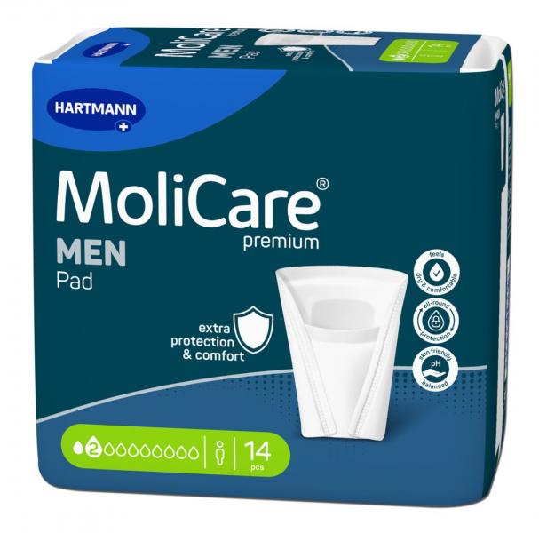 MoliCare MEN Pad 2 Protections pour incontinence 14pcs 