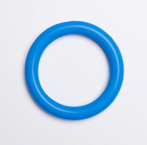 Pessaire anneau Arabin, 75mm, silicone, bleu
 
