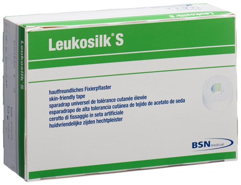 LEUKOSILK S 9.2mx5cm blanc 6 p.
 