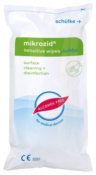 MIKROZID Salviette sensibili Jumbo ricarica 200 pezzi 