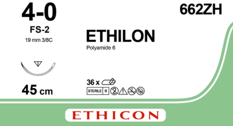 Ethilon® 4-0 FS-2 noir 45 cm 36pcs. 