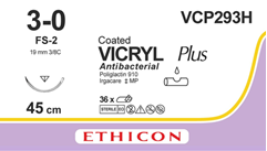 VICRYL PLUS intrecciato non tinto 1xFS-2 3-0 1x45 cm 36 pezz 