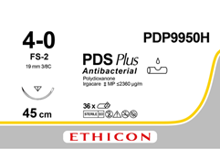 PDS PLUS monofilamento non tinto 1xFS-2 4-0 1x45 cm 36 pezzi 