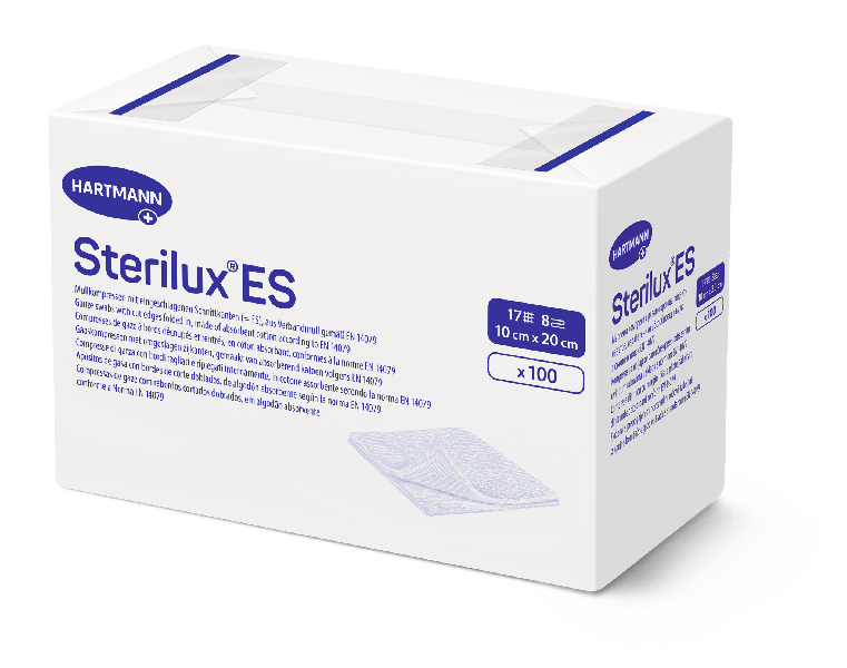 Compresses Sterilux ES, 10 x 20 cm, 8 plis, 100 pièces 