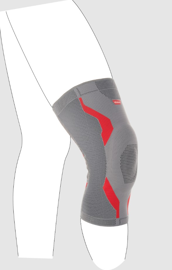 GENU SENSA Kniebandage S perlgrau 