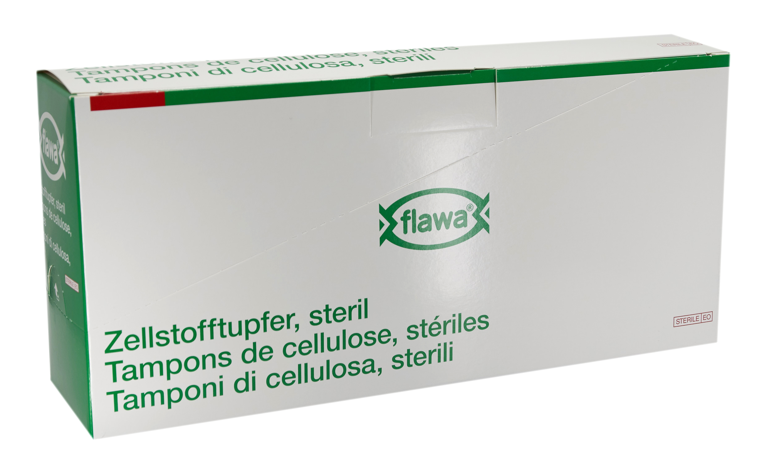 Set di tamponi di cotone FLAWA 4 cm x 5 cm, sterilizzato, 3 