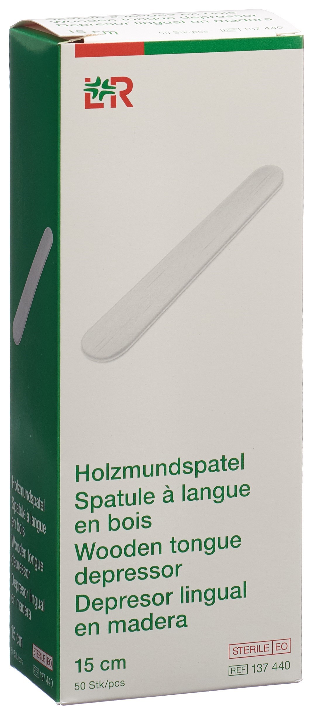 Bastoncino per bocca in legno sterile confezione da 50 pezzi 