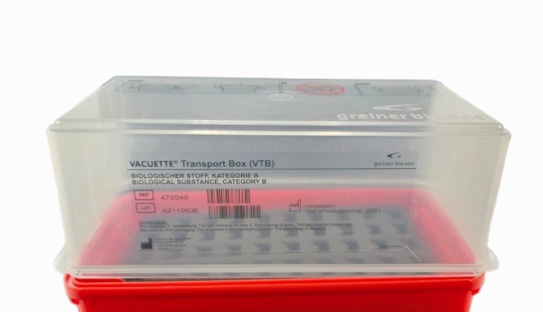 Boîtes de transport VACUETTE, partie supérieure, 1 pièce 