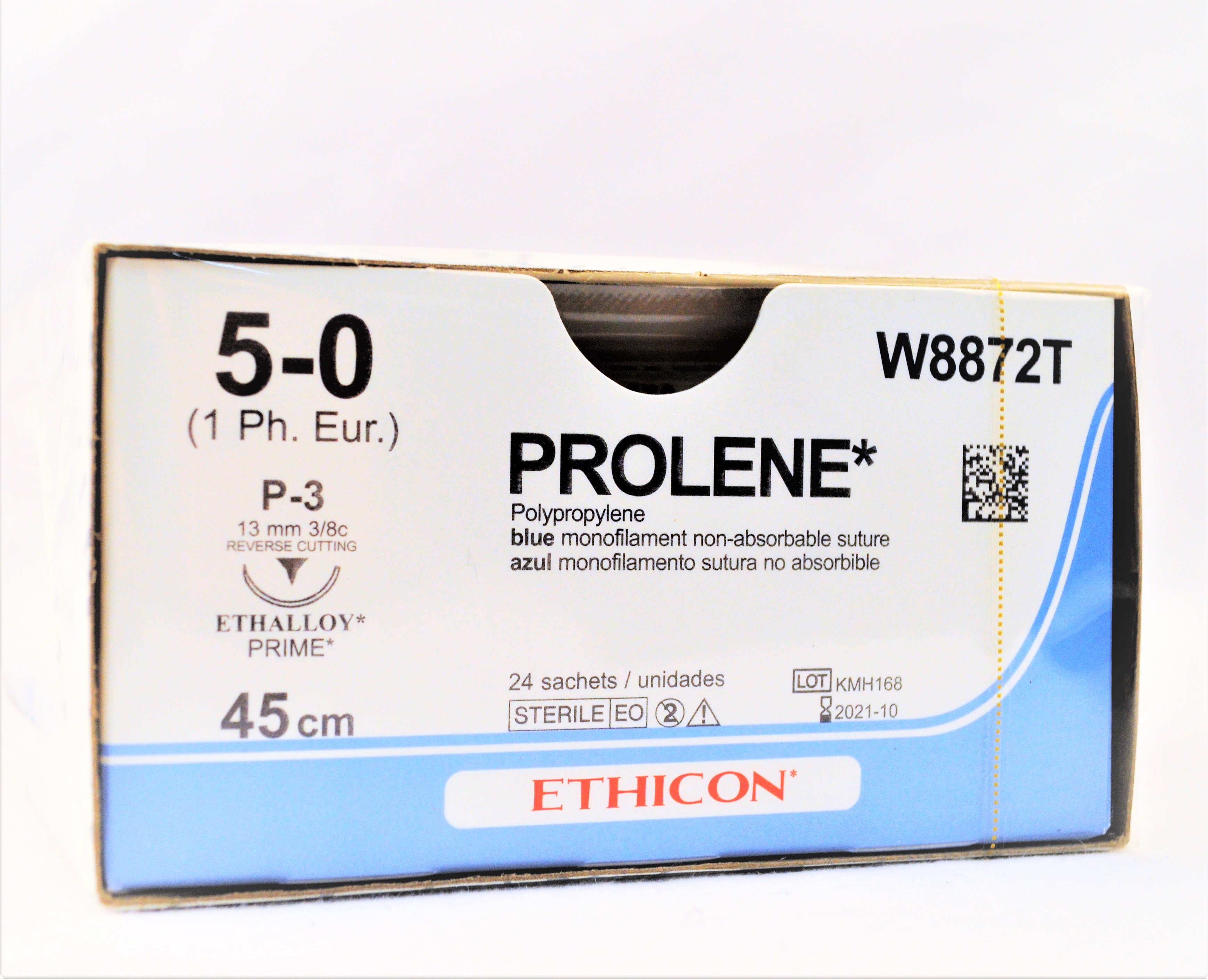 PROLENE 45cm bleu 5-0 P-3 24 pce W8872T 