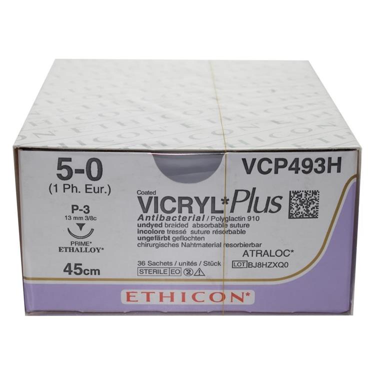 VICRYL PLUS 5-0 FS-2 45cm non colorato 36 pezzi 