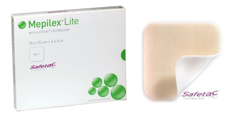 MEPILEX LITE Absorptionsverb 15x15cm Silik 5 Stk 