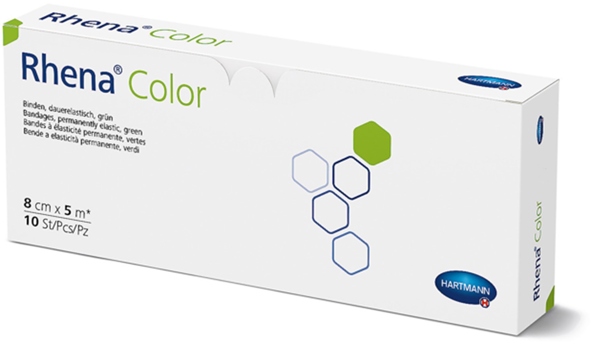 RHENA Color 8cmx5m verde 10 pz.
 