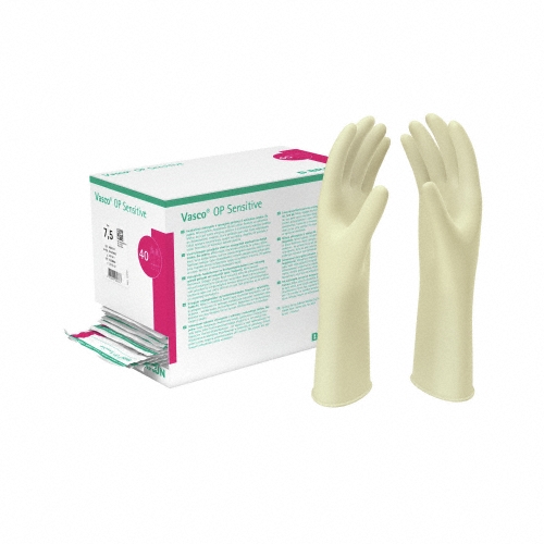 VASCO OP SENS Handschuhe Latex Gr 7.0 pdfr 40 Paar 