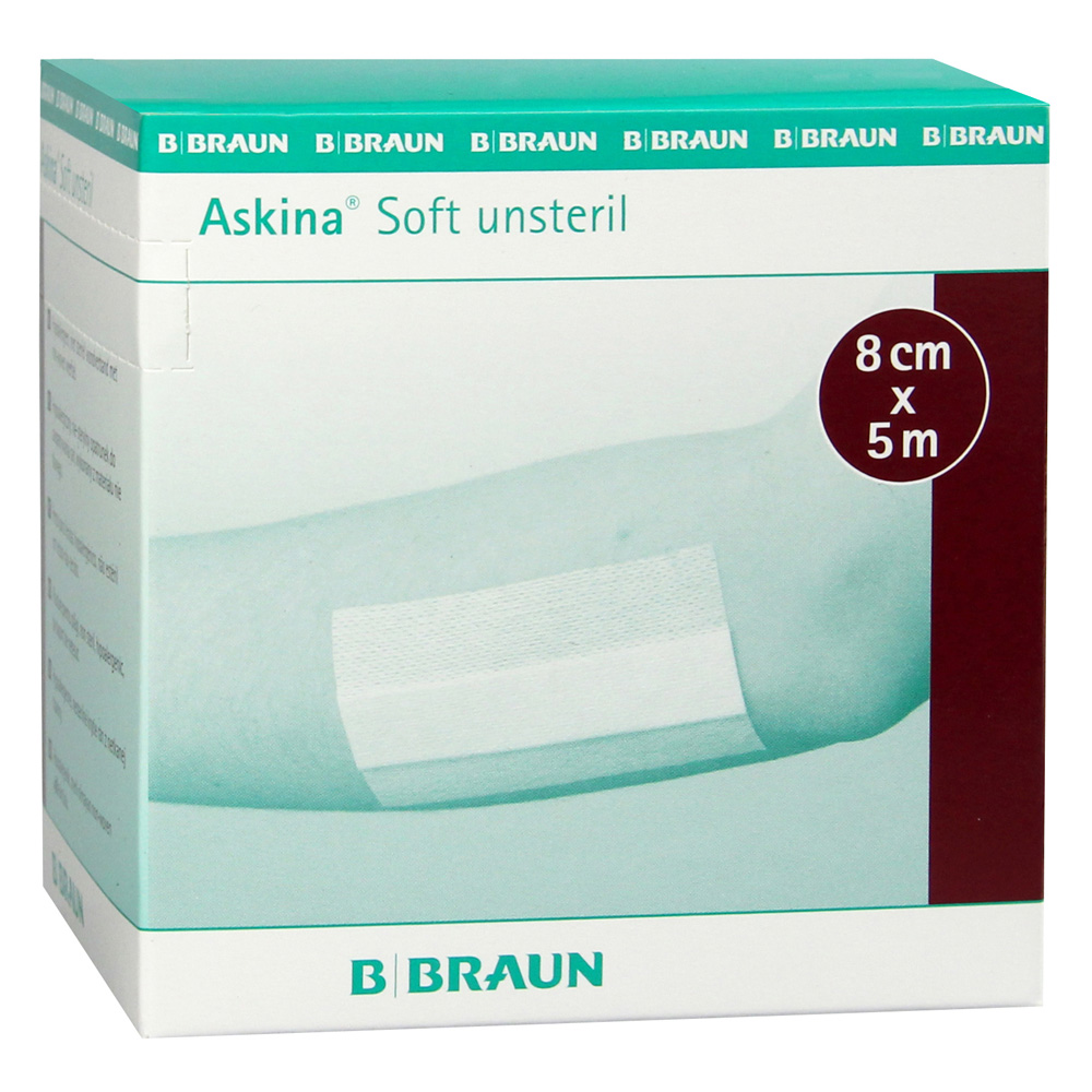 Benda adesiva ASKINA SOFT 8cmx5m, rotolo non sterile 