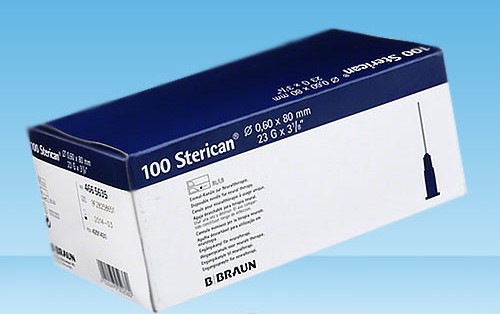 STERICAN 23G 0.60x80mm bleu neu luer 100 pce 