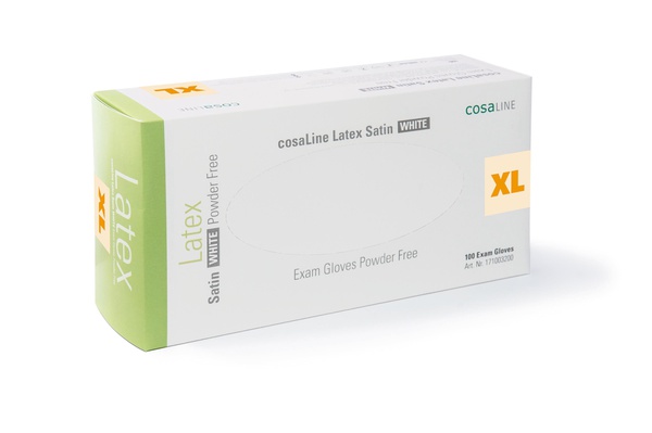 COSALINE Gants examen XL Latex Sat bl no p 100 pce 