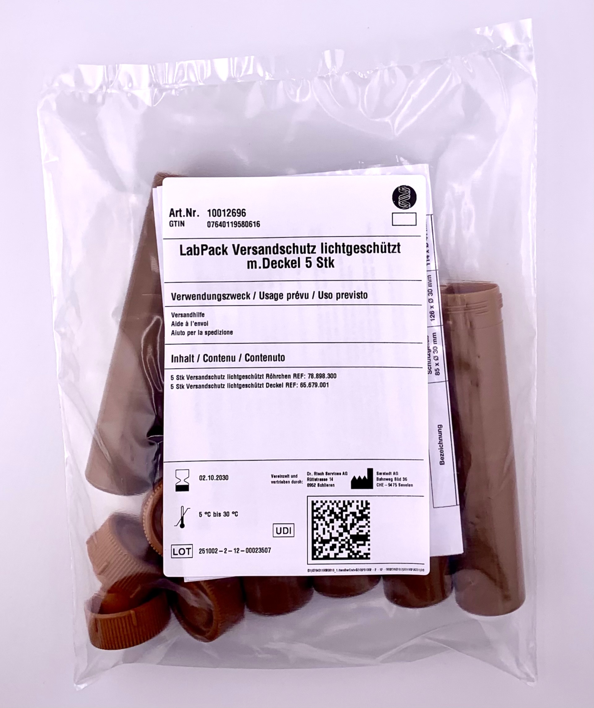 LabPack protezione per la spedi. protetta dalla luce con 5pz 