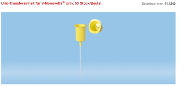 Urin-Transfereinheit V-Monovette, 50 Stk. 