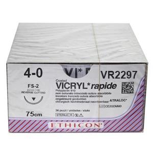 VICRYL RAPID 75cm incolore 4-0 FS-2 36 pce 